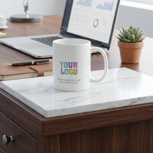 Ihr benutzerdefiniertes Firmenlogo personalisiert Kaffeetasse