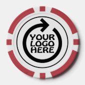 Ihr benutzerdefiniertes Firmenlogo Pokerchips (Vorderseite)