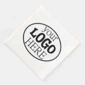 Ihr benutzerdefiniertes Firmenlogo Serviette (Ecke)