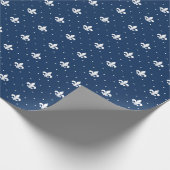 Ihr benutzerdefiniertes, Fleur-de-lis-Verpackungsp Geschenkpapier (Ecke)