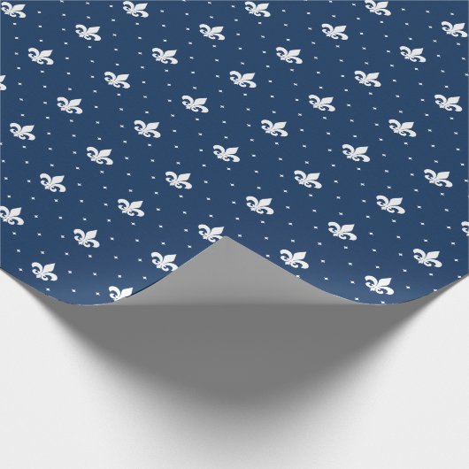 Ihr benutzerdefiniertes, Fleur-de-lis-Verpackungsp Geschenkpapier (Ecke)