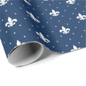 Ihr benutzerdefiniertes, Fleur-de-lis-Verpackungsp Geschenkpapier (Rolleneckpunkt)