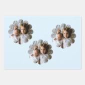 Ihr benutzerdefiniertes Foto in Blume Geschenkpapier Set (Vorderseite 2)