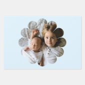 Ihr benutzerdefiniertes Foto in Blume Geschenkpapier Set (Vorderseite)