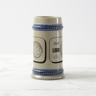 Ihr Benutzerdefiniertes Logo Hier Biergläser, Tass Bierglas