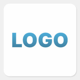 Ihr benutzerdefiniertes Logo Quadratischer Aufkleber