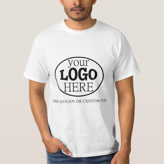 Ihr benutzerdefiniertes Logo und Text T-Shirt (Vorderseite)