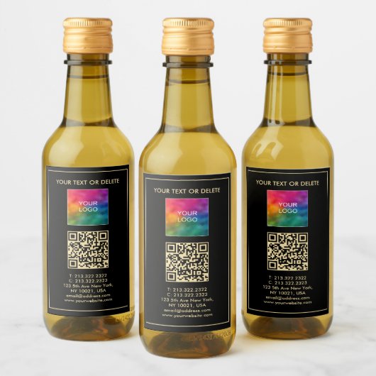 Ihr benutzerdefiniertes QR-Code-Text Hochladen des Weinetikett (Flaschen)