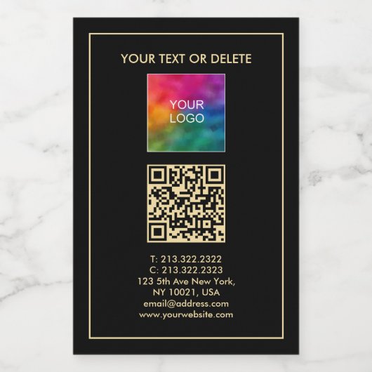 Ihr benutzerdefiniertes QR-Code-Text Hochladen des Weinetikett (Einzelnes Label)