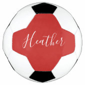 Ihr benutzerdefiniertes weißes Skript in Rot Fußball (Vorderseite)