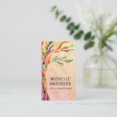 Ihr Beruf QR Code Terracotta Visitenkarte (Stehend Vorderseite)