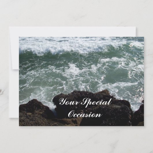 Ihr Besondere Anlass Ozean oder Strand Einladung (Vorderseite)