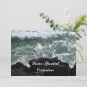 Ihr Besondere Anlass Ozean oder Strand Einladung (Stehend Vorderseite)