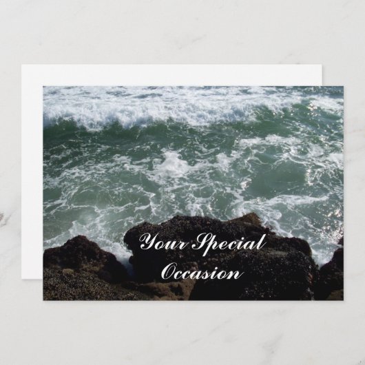 Ihr Besondere Anlass Ozean oder Strand Einladung (Vorne/Hinten)