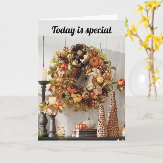 IHR "BESONDERER NOVEMBER" GEBURTSTAG! KARTE (Gelbe Blume)