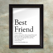 Ihr bester Freund Definition Typografie Modern Fun Poster