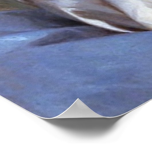 Ihr bester Freund | Kleines Mädchen mit Kätzchen Poster (Ecke)