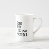 Ihr Bestes ist perfekte Porzellantasse (Rechts)