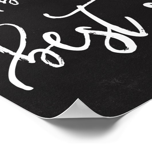 Ihr bestes selbst-rustikales Typografie-Chalkboard Poster (Ecke)