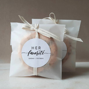 Ihr bevorzugtes modernes kalligraphisches Geschenk Runder Aufkleber