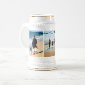 Ihr Biergestein mit eigenem Text Bierglas (Vorderseite Links)