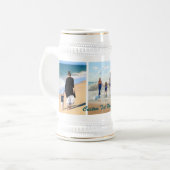 Ihr Biergestein mit eigenem Text Bierglas (Vorderseite Links)