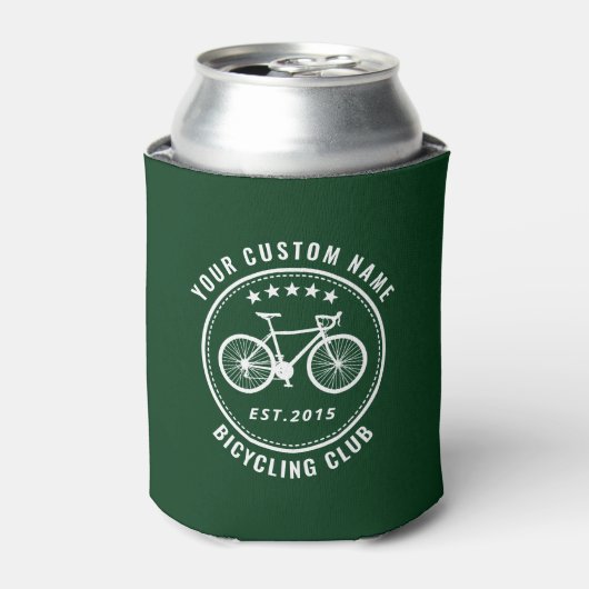 Ihr Bike Club Familienname Forest Green Dosenkühler (Kanne Vorderseite)