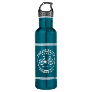 Ihr Bike Club oder Standort Name Custom Aqua Edelstahlflasche