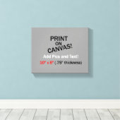 Ihr Bild auf der Leinwand - 10" x 8" (.75" Dicke) (Insitu (Holzboden))