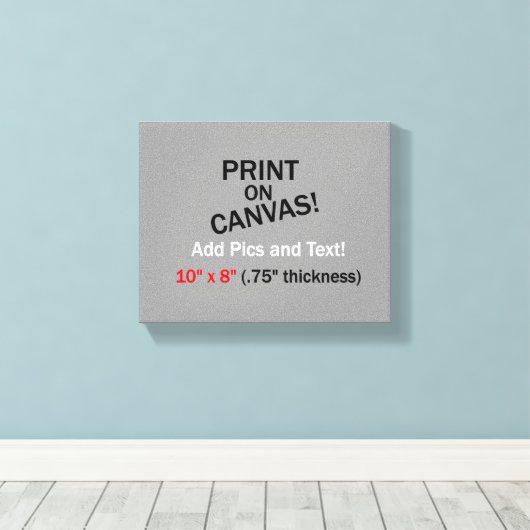 Ihr Bild auf der Leinwand - 10" x 8" (.75" Dicke) (Insitu (Holzboden))