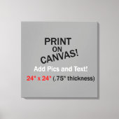 Ihr Bild auf der Leinwand - 24" x 24" (.75" Dicke) (Vorderseite)