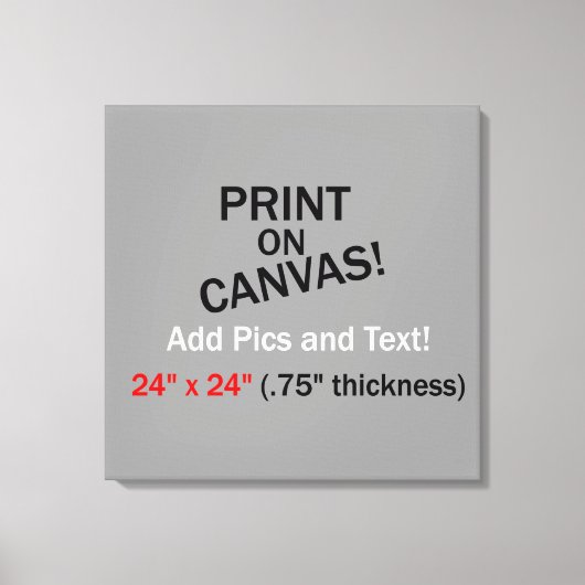 Ihr Bild auf der Leinwand - 24" x 24" (.75" Dicke) (Vorderseite)