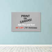 Ihr Bild auf der Leinwand - 36" x 24" (.75" Dicke) (Insitu (Holzboden))