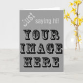 Ihr Bild auf Karte (Gelbe Blume)