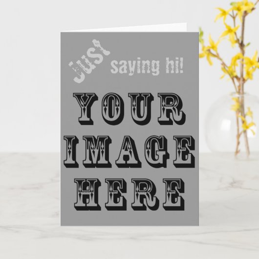 Ihr Bild auf Karte (Gelbe Blume)