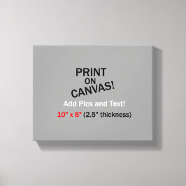 Ihr Bild auf Leinwand - 10" x 8" (2,5" Dicke)