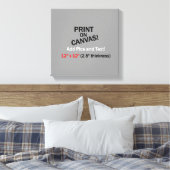 Ihr Bild auf Leinwand - 12" x 12" (2,5" Dicke) (Insitu (Schlafzimmer))
