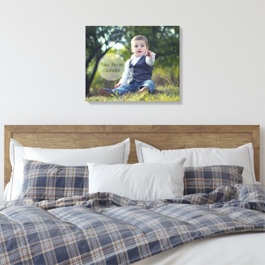 Ihr Bild auf Leinwand - 20" x 16" (Insitu (Schlafzimmer))