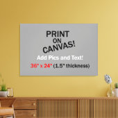 Ihr Bild auf Leinwand - 36" x 24" (1,5" Dicke) (Insitu (Wohnzimmer))