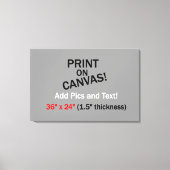 Ihr Bild auf Leinwand - 36" x 24" (1,5" Dicke) (Vorderseite)