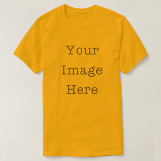Ihr Bild hier Anpassbar Personalisiertes Gold T-Shirt