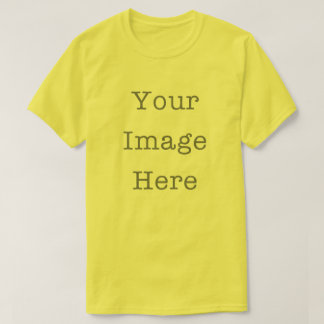 Ihr Bild hier Anpassbarer Personalisierter Gelber T-Shirt