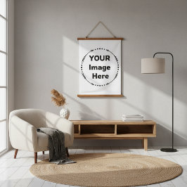 Ihr Bild hier benutzerdefiniertes Band Wandteppich Mit Holzrahmen