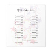 Ihr Bild hier Bunco Sheet/Karte Notizblock (Vorderseite)