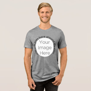 Ihr Bild hier, Foto individuell und Text Bachelor Tri-Blend Shirt
