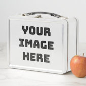 Ihr Bild hier Melaminplatte Metall Brotdose (Beispiel)