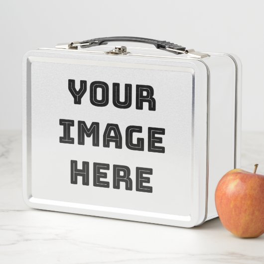 Ihr Bild hier Melaminplatte Metall Brotdose (Beispiel)