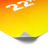 Ihr Bild hier Vorlage 22 x 28 Poster (Ecke)