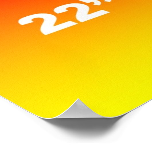 Ihr Bild hier Vorlage 22 x 28 Poster (Ecke)