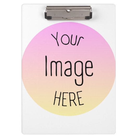 Ihr Bild hier Zwischenablage - Anpassbar Klemmbrett (Vorderseite)